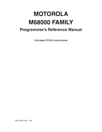 M68000 Programmer's Reference Manual (1992)