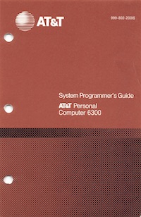 AT&T 6300 System Programmer's Guide (1985)