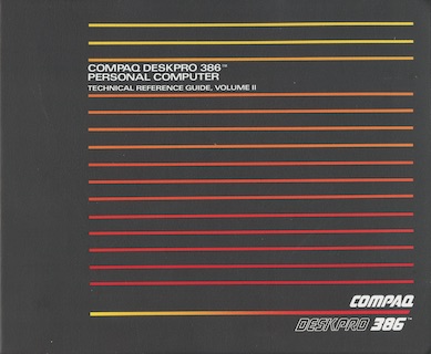 COMPAQ DeskPro 386 Technical Reference Guide (Volume II, Sep 1986)