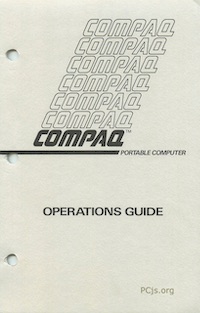COMPAQ Portable Operations Guide (Nov 1982)