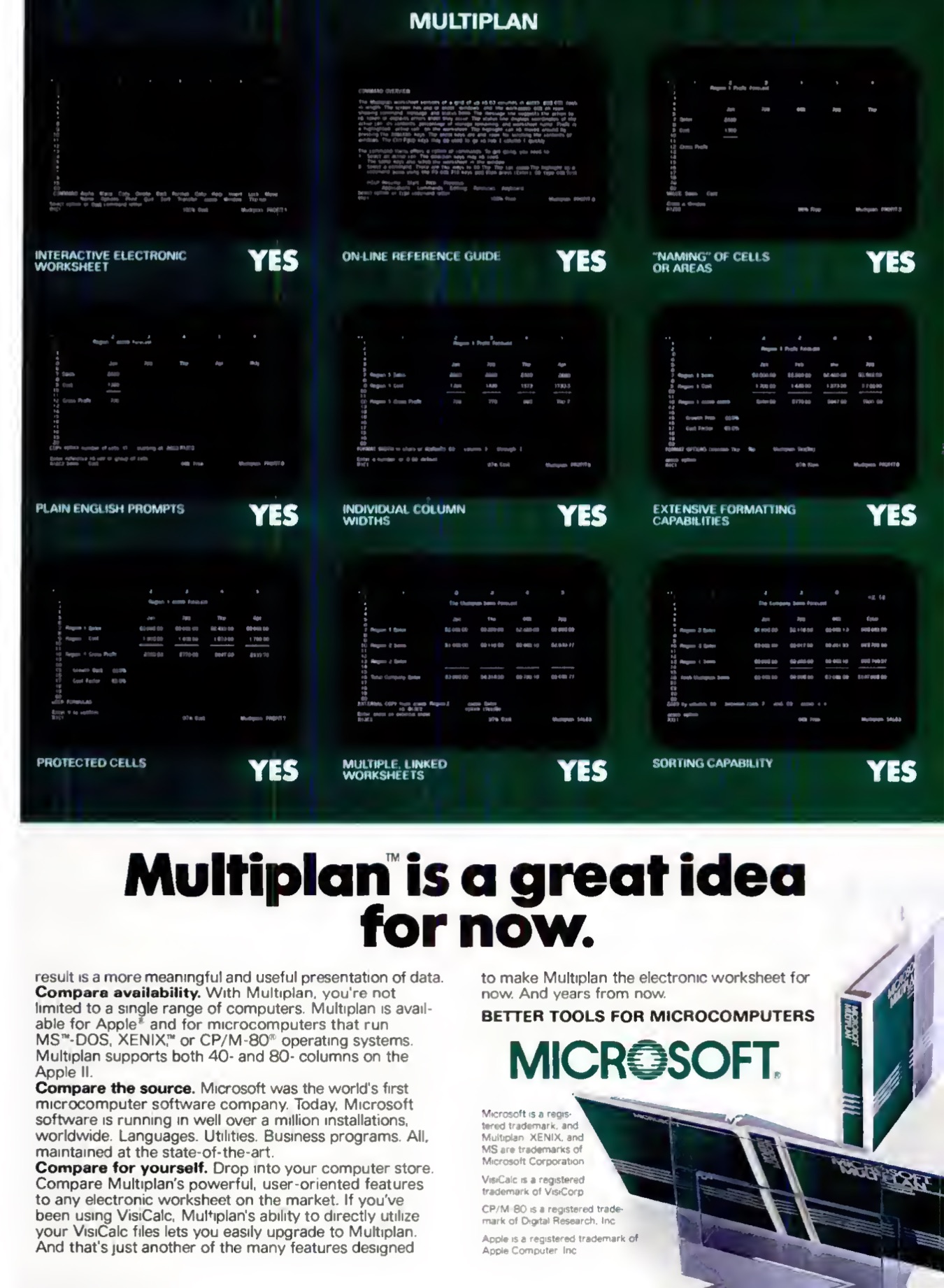 Multiplan Advertisement (2 of 2)