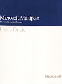 Microsoft Multiplan v4.20 User's Guide (1989)