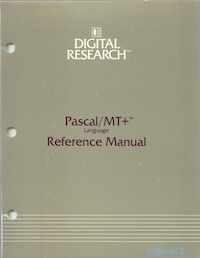 Pascal/MT+ Reference Manual