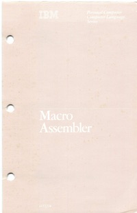 IBM Macro Assembler 1.00