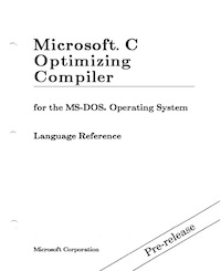 MS C 5.0 Language Reference (1987 PRE)