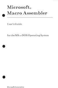 MS Macro Assembler User's Guide (1984)