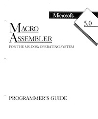 MASM 5.00 Programmer's Guide