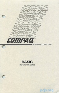 COMPAQ BASIC Reference Guide (Dec 1982)