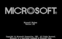 Microsoft Windows 1.1 on CGA (1985)