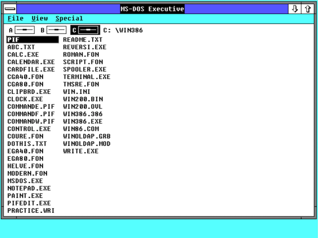 Microsoft Windows/386 2.0 (1987)