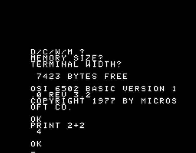 Ohio Scientific Challenger 1P | PCjs Machines