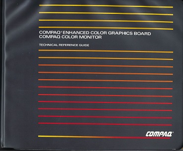 COMPAQ Enhanced Color Graphics Board COMPAQ Color Monitor Technical Reference Guide (Dec 1986)
