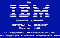 Multiplan 1.0 (1982)