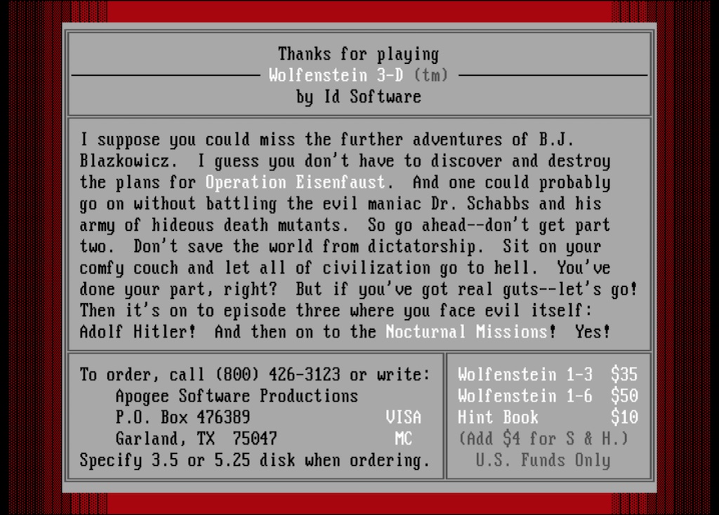 dos wolfenstein 3d