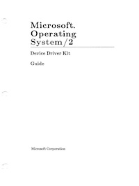 MS OS/2 Device Drivers Guide (1987)