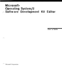 MS OS/2 SDK Editor (1987)