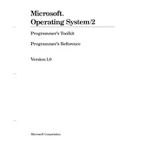 MS OS/2 Toolkit Reference (1988)