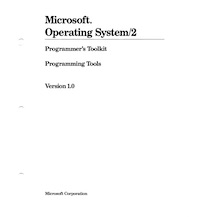 MS OS/2 Toolkit Tools (1988)